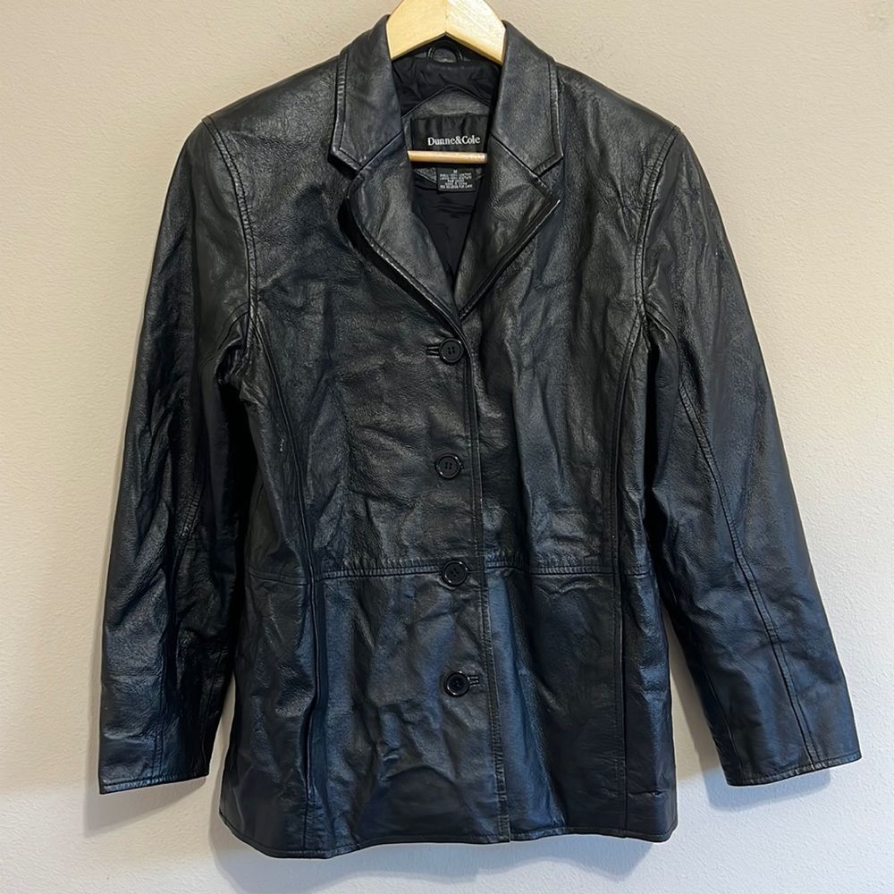 Vintage Dunne & Cole Black Leather Jacket
